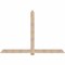 Ekena Millwork Eugene Smooth Timber Gable Bracket, Douglas Fir, 96"W x 64"H x 1 1/2"D x 5 1/2"F, 16/12 Pitch GBW096X64X0206EUG00SDF - alternate 1